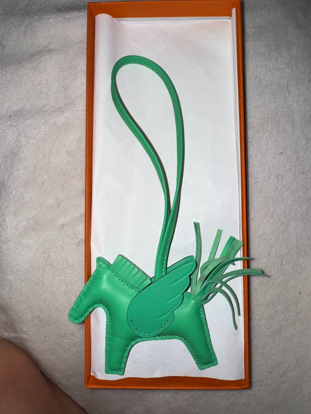 Hermes pegasus rodeo bag charm PM vert comics - Picture 2 of 4